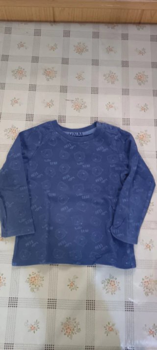 Confezione da 6 magliette a manica lunga per bambini 18-24 mesi