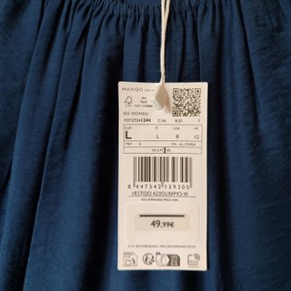 Vestido Mango Cut Out Talla L
