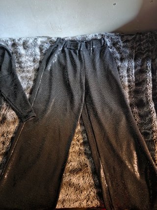 Conjunto lentejuelas negro