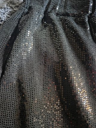 Conjunto lentejuelas negro