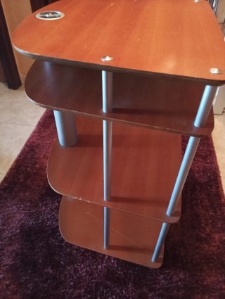 Estantería de escritorio madera y metal