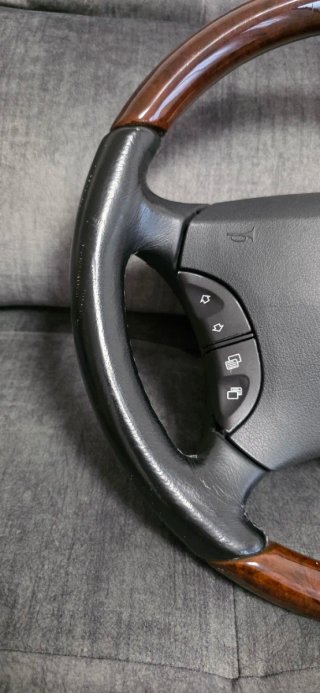 Volante Mercedes W220 Madera y Cuero