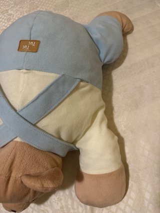 Peluche Tuc Tuc Bebé Azul y Blanco