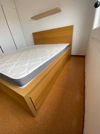 Cama Ikea Malm 160x200 + 4 cajon