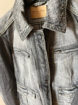 Chaqueta Massimo Dutti Gris Denim