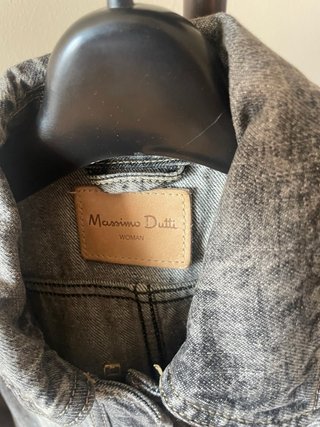Chaqueta Massimo Dutti Gris Denim