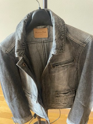 Chaqueta Massimo Dutti Gris Denim