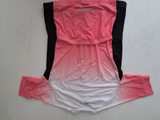 Maillot ciclismo mujer rosa y blanco