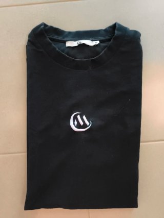 Camiseta negra chico talla S
