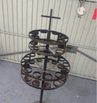 Candelabro de metal 2 alturas
