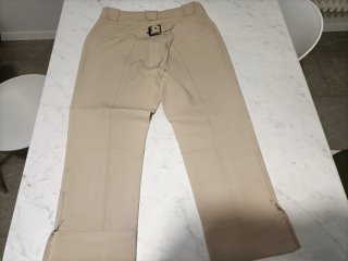 Pantaloni donna pinocchietto beige
