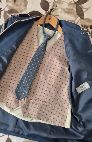 Traje comunión niño Amaretto azul