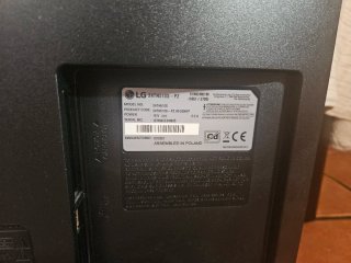 Televisión LG Negra
