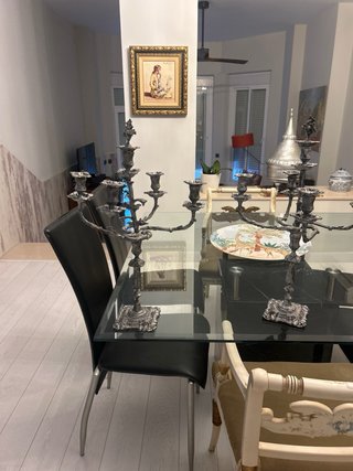 Candelabros de Valentí de alpaca