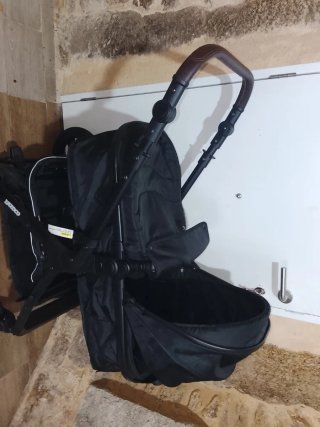 Carro de bebé 2 en 1 negro