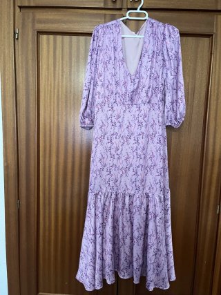 Vestido largo estampado floral