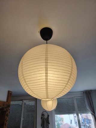 2 lamparas colgante estilo japonés