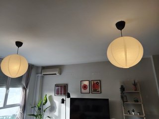 2 lamparas colgante estilo japonés