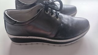 Zapatos Notton Mujer Talla 41 Gris/Plata