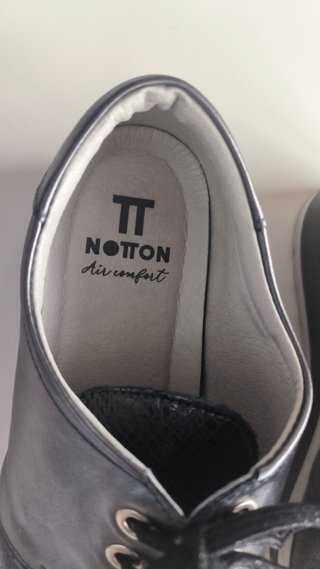 Zapatos Notton Mujer Talla 41 Gris/Plata