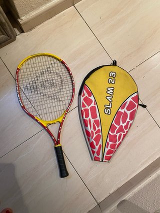 Raqueta Dunlop Roja y Amarilla