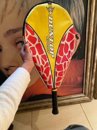 Raqueta Dunlop Roja y Amarilla