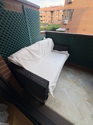 Sofá exterior mimbre 2 plazas
