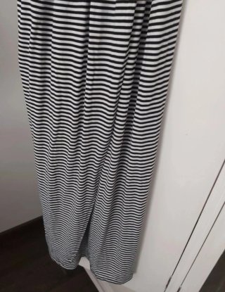 Vestido largo de rayas
