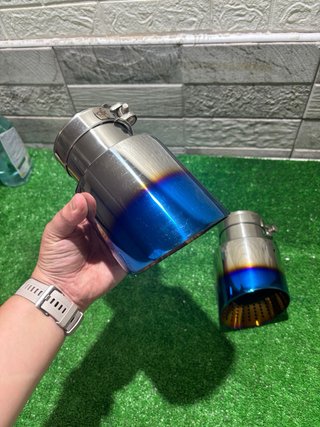 2 Tubos de Escape Azul Quemado