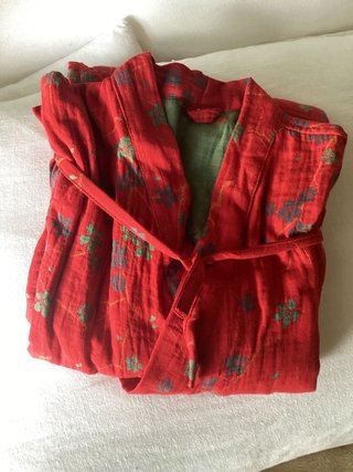Bata kimono japonesa de algodon.