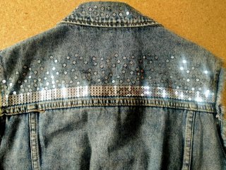 Chaleco vaquero con lentejuelas