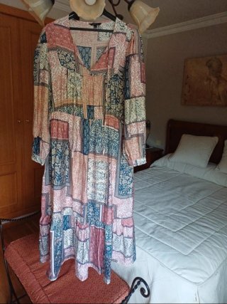 Vestido Cortefiel Talla M Patchwork