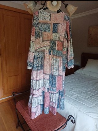 Vestido Cortefiel Talla M Patchwork
