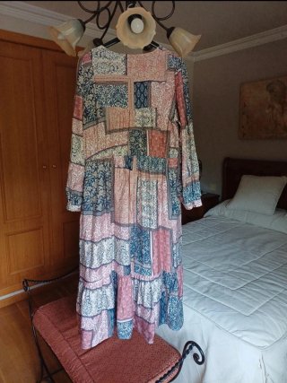 Vestido Cortefiel Talla M Patchwork