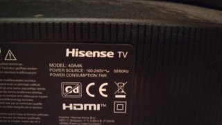 Televisión Hisense 40A 4K