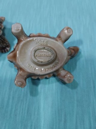 Lote 2 tortugas porcelana vintage Wade Porcelain