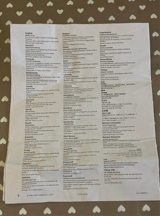 Tavolo IKEA MELLTORP bianco smontato + istruzioni