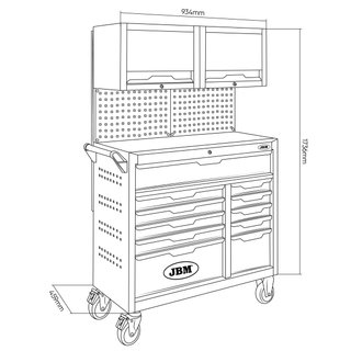 Carro de Herramientas JBM 55118