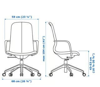 Silla de oficina Ikea LANGFJALL