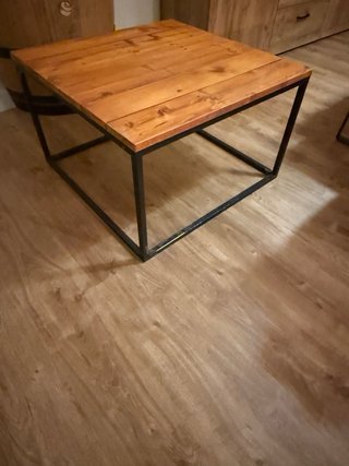 Mesa de centro madera y metal