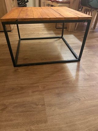 Mesa de centro madera y metal