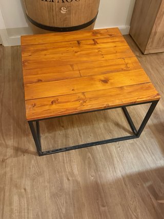 Mesa de centro madera y metal