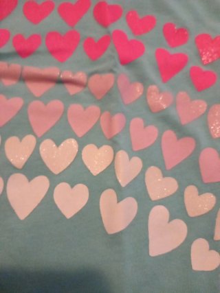 T-shirt OVS 9-10 anni cuori rosa