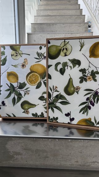 2 Cuadros Decorativos Frutales
