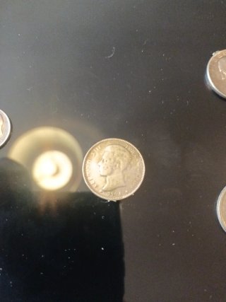 Lote monedas plata