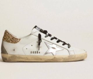 Golden Goose Superstar Sneakers Blancas y Doradas