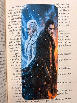 Marcapáginas Daenerys y Jon Nieve. Juego de tronos