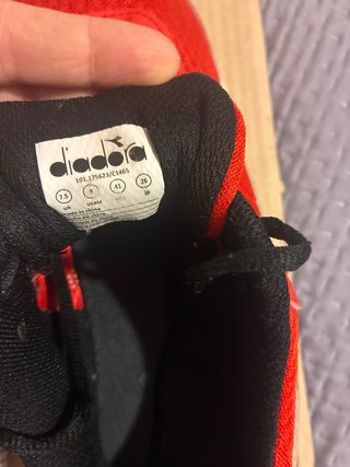 Scarpe Diadora N.41 Rosse e Bianche