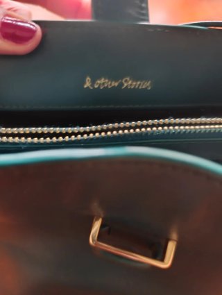 Borsa in pelle & Other Stories verde petrolio