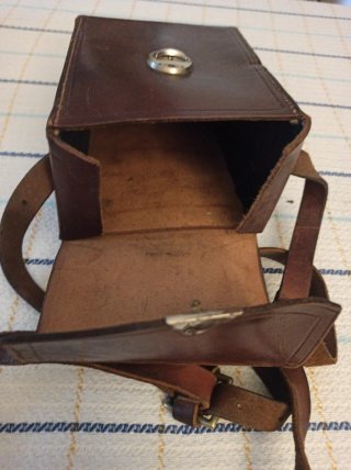 Bolso de cuero marrón vintage